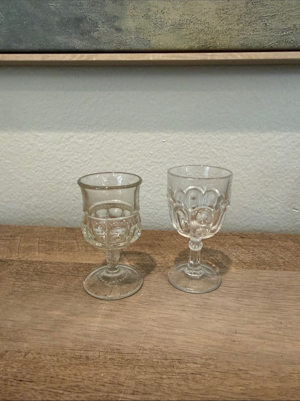 Two Vintage Cordial Glasses- Set of 2